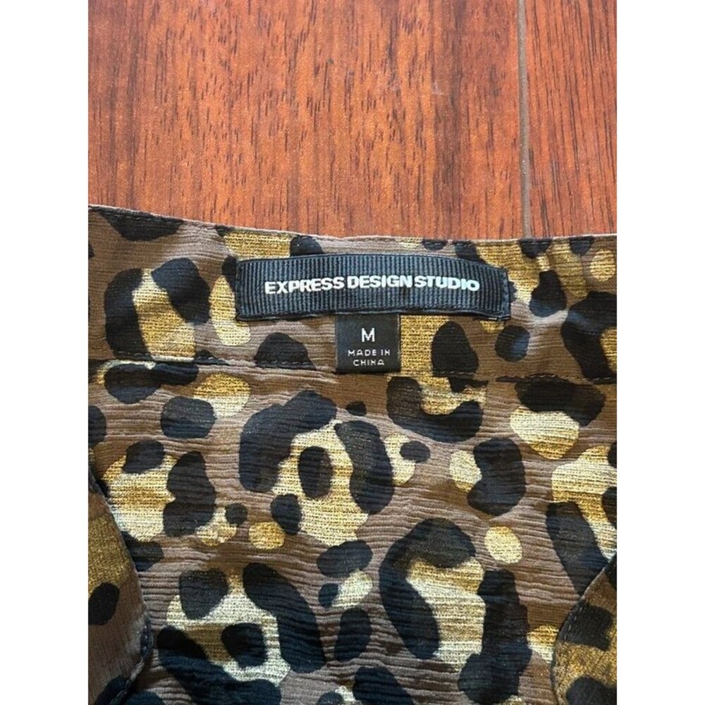 Silk Animal Print Blouse